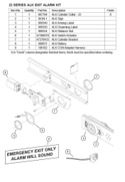 22 SERIES ALK EXIT ALARM KIT